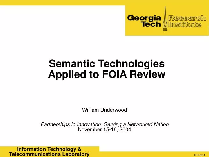 semantic technologies applied to foia review