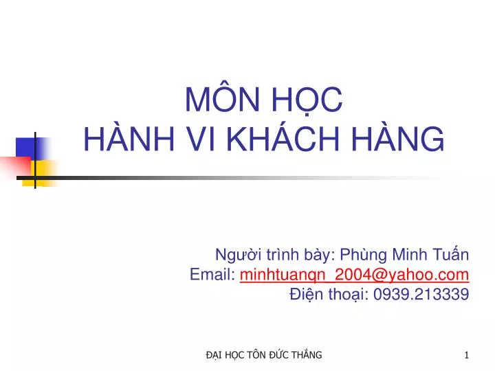 m n ho c ha nh vi kha ch ha ng