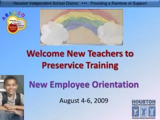 Welcome New Teachers to Preservice Training