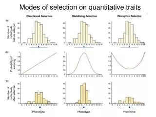 Modes of selection on quantitative traits