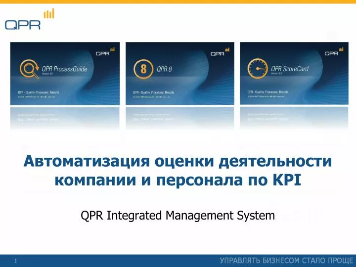 kpi qpr integrated management system