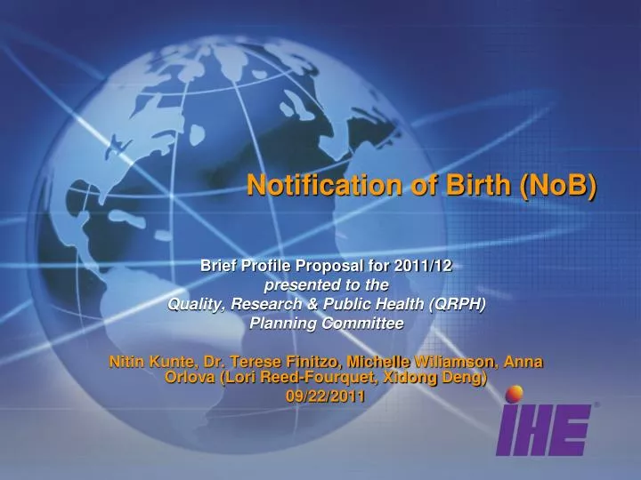 notification of birth nob