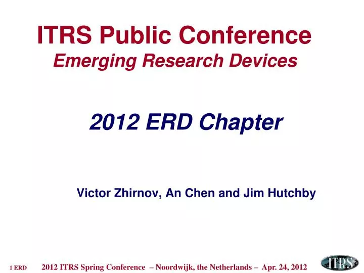 itrs public conference emerging research devices