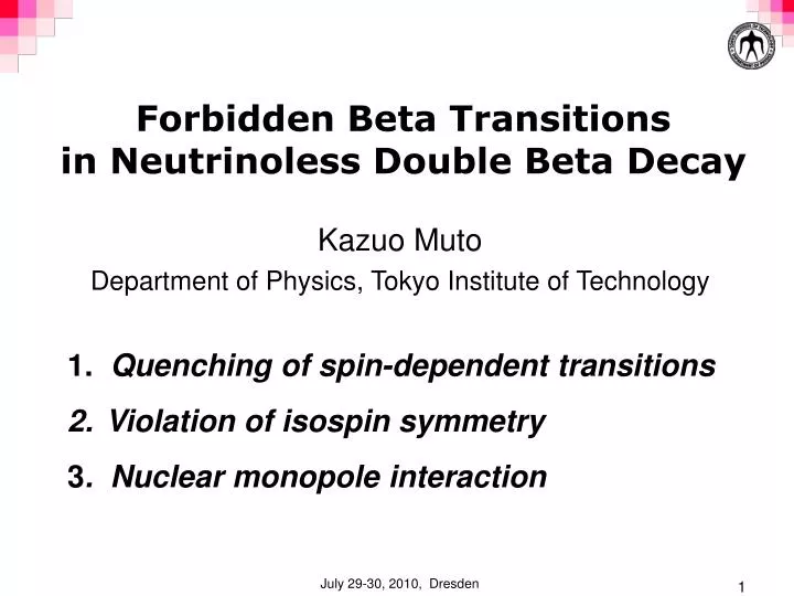 forbidden beta transitions in neutrinoless double beta decay