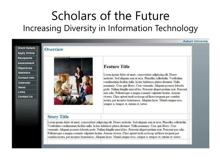 scholars of the future increasing diversity in information technology