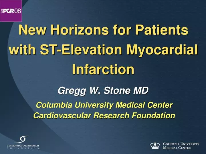 new horizons for patients with st elevation myocardial infarction