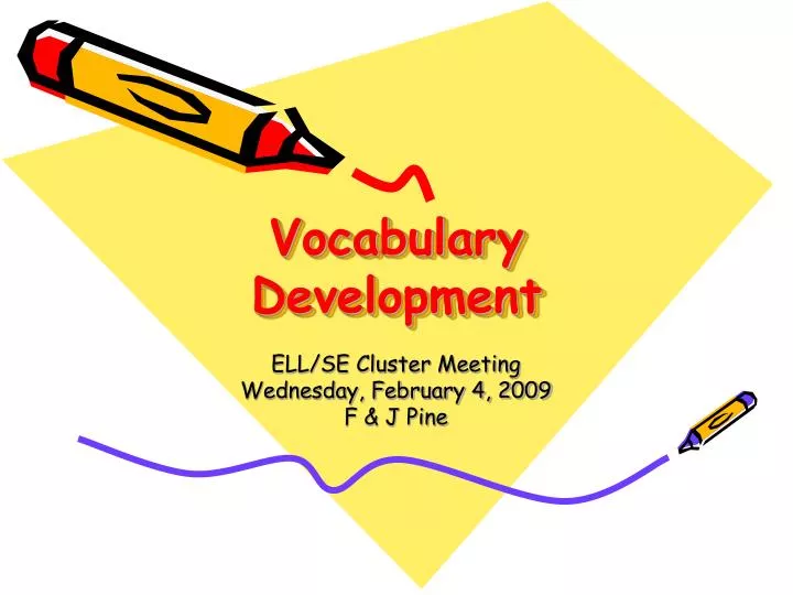 vocabulary development