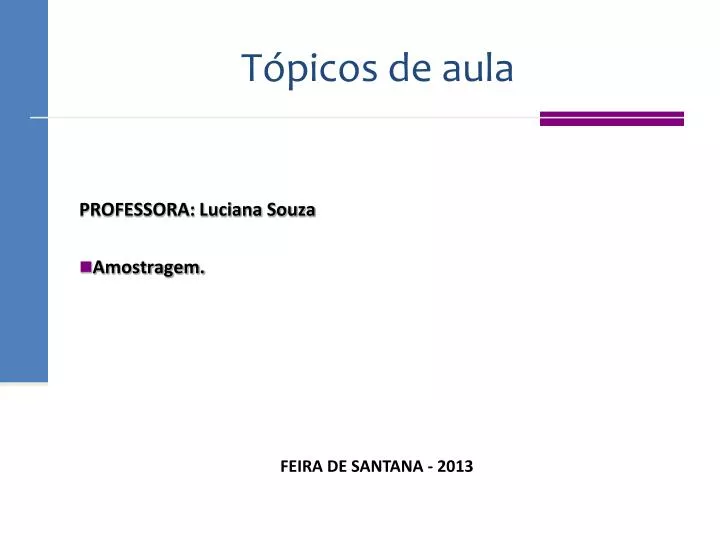 t picos de aula