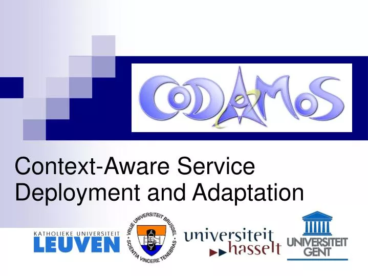 context aware service deployment and adaptation