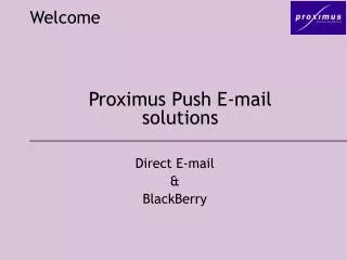 Proximus Push E-mail solutions