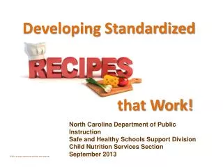 North Carolina Department of Public Instruction Safe and Healthy Schools Support Division