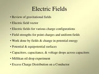 Electric Fields