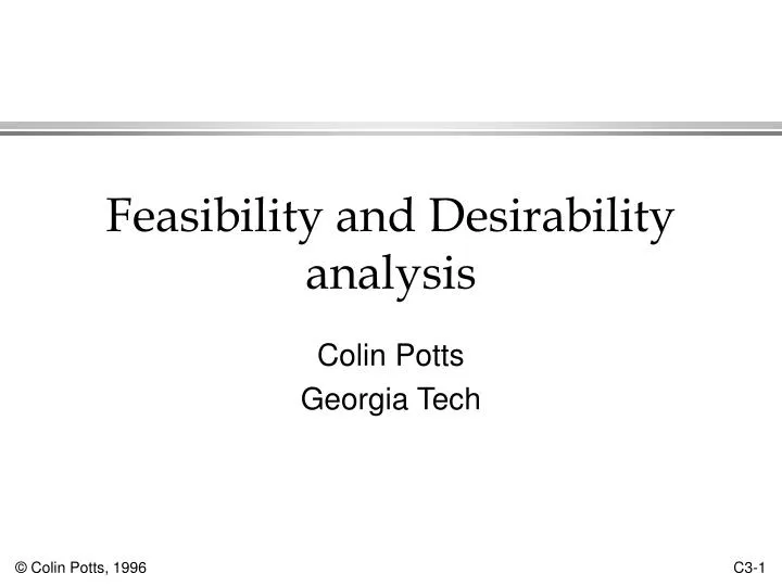 feasibility and desirability analysis