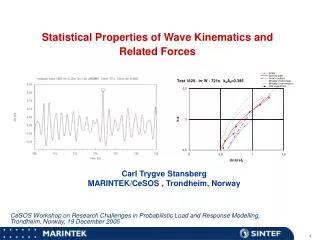 Statistical Properties of Wave Kinematics and Related Forces