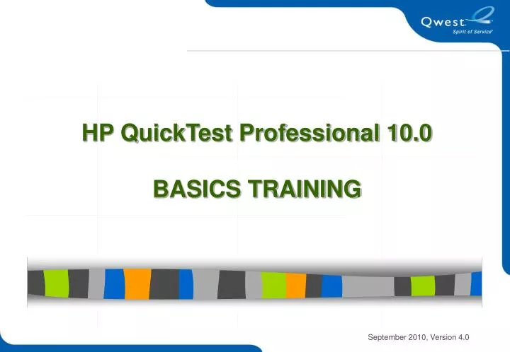 hp quicktest professional 10 0 basics training