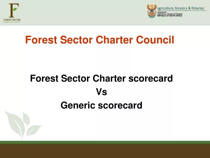 forest sector charter council