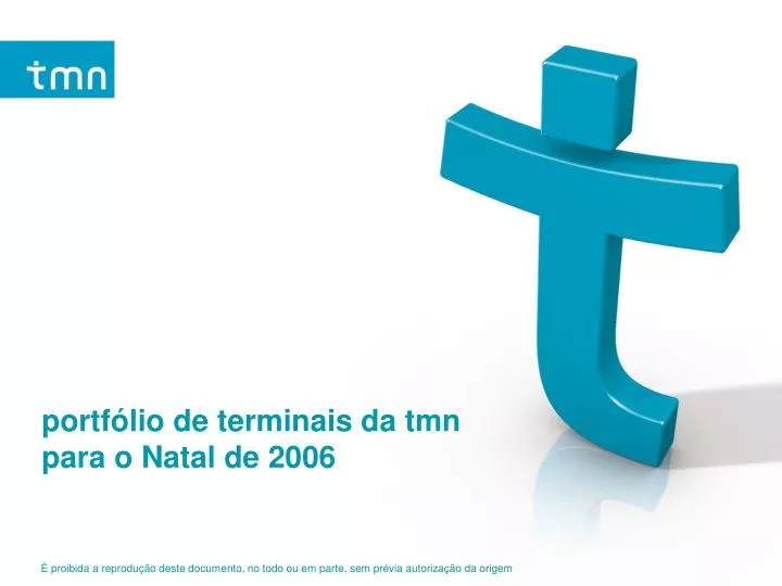 portf lio de terminais da tmn para o natal de 2006