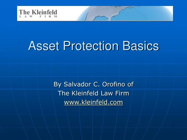 asset protection basics