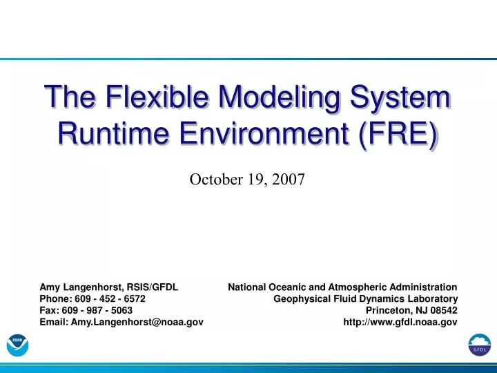 the flexible modeling system runtime environment fre