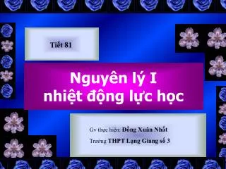 nguy n l i nhi t ng l c h c