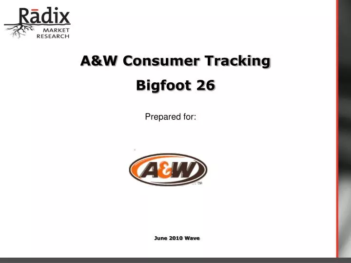 a w consumer tracking bigfoot 26