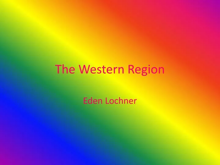 the western region