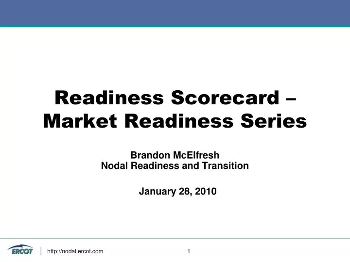 readiness scorecard market readiness series