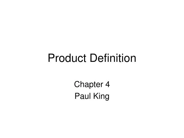 product definition