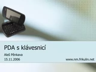 pda s kl vesnic