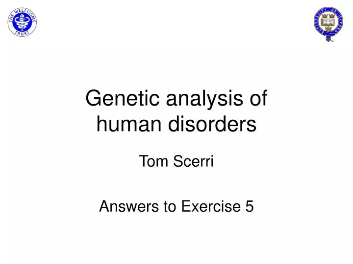 genetic analysis of human disorders