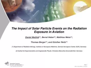 The Impact of Solar Particle Events on the Radiation Exposure in Aviation