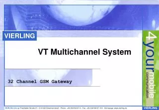 VT Multichannel System