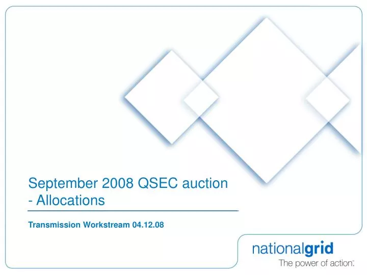 september 2008 qsec auction allocations