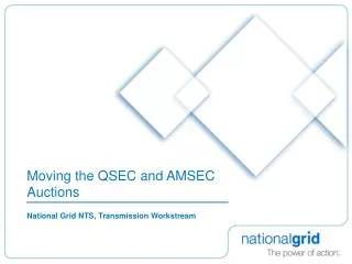 Moving the QSEC and AMSEC Auctions