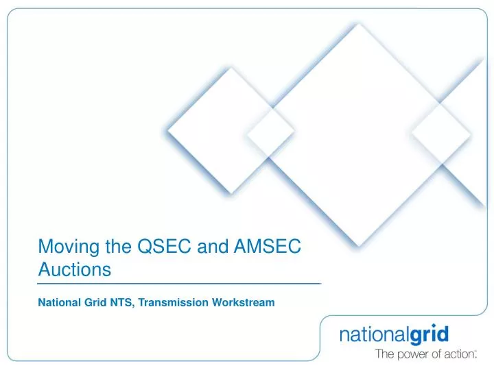 moving the qsec and amsec auctions