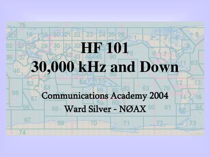 hf 101 30 000 khz and down