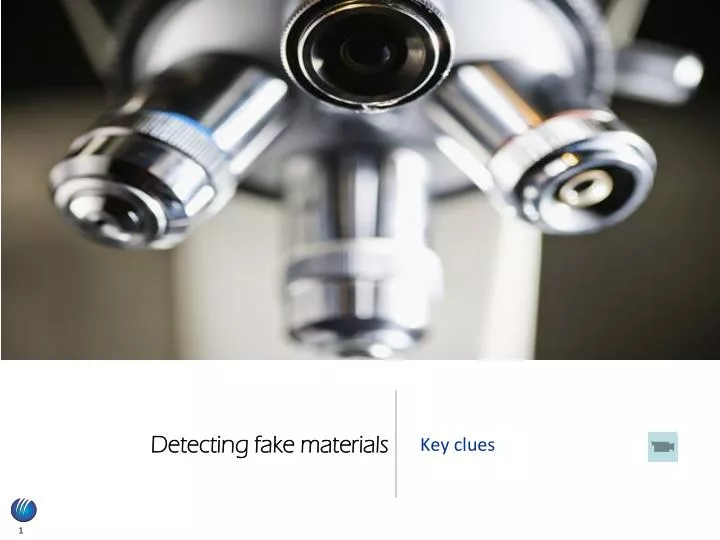 detecting fake materials