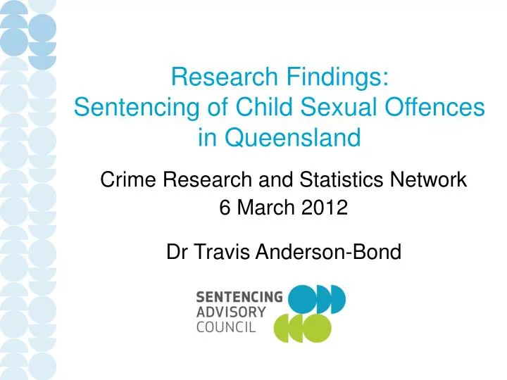 research findings sentencing of child sexual offences in queensland