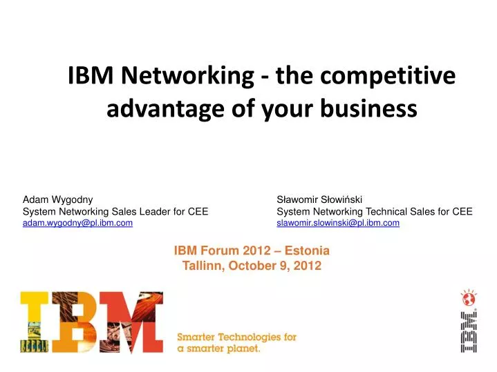 ibm networking the competitive advantage of your business