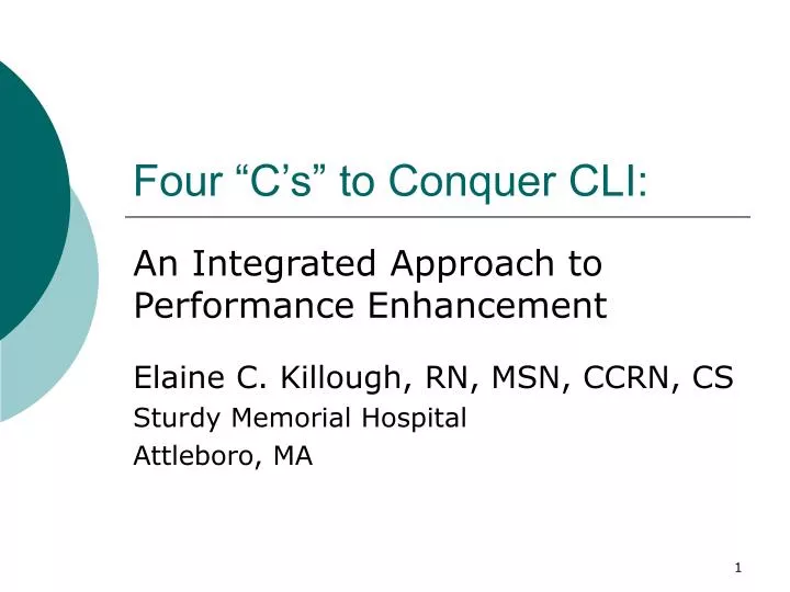 four c s to conquer cli