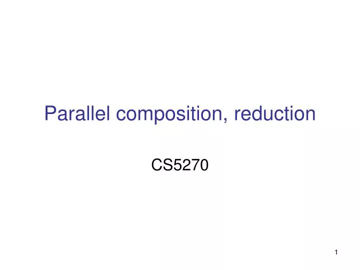 parallel composition reduction