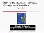 Math for the Pharmacy Technician: Concepts and Calculations - slide 1