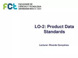 LO-2: Product Data Standards