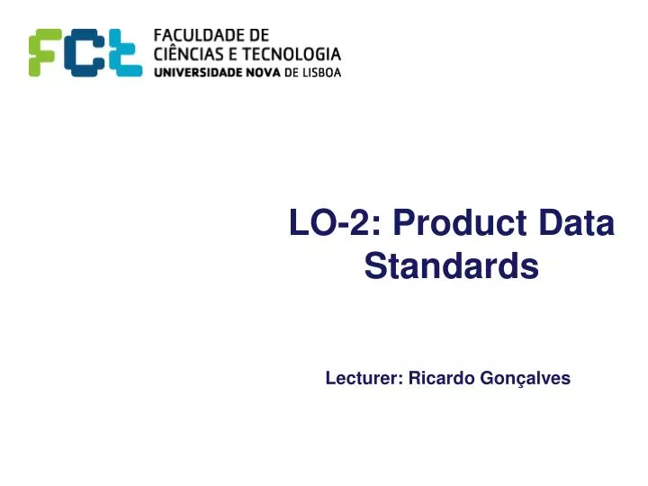 lo 2 product data standards