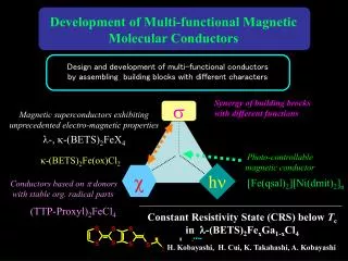 Design and development of multi-functional conductors
