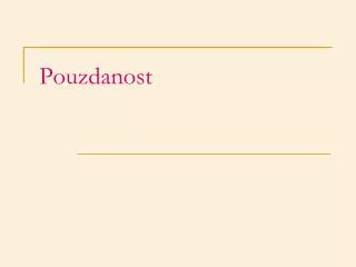 pouzdanost