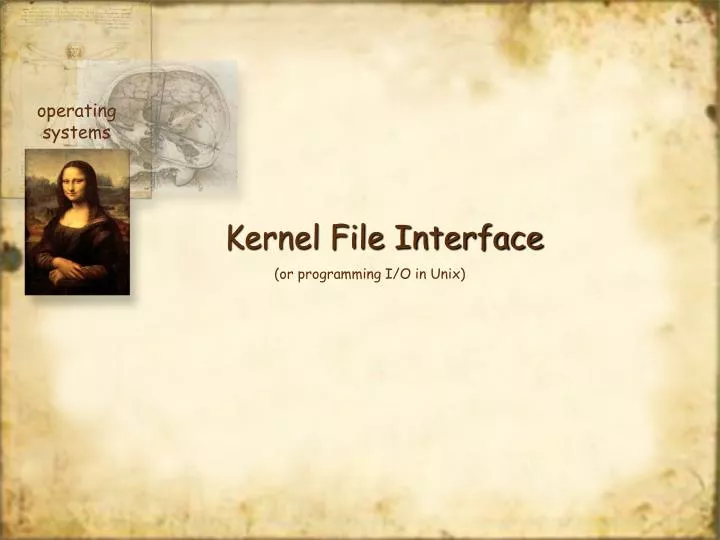 kernel file interface