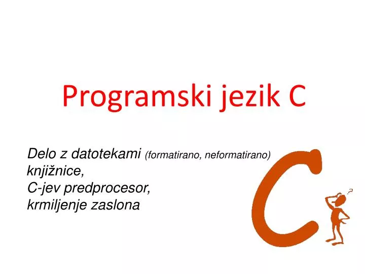 programski jezik c