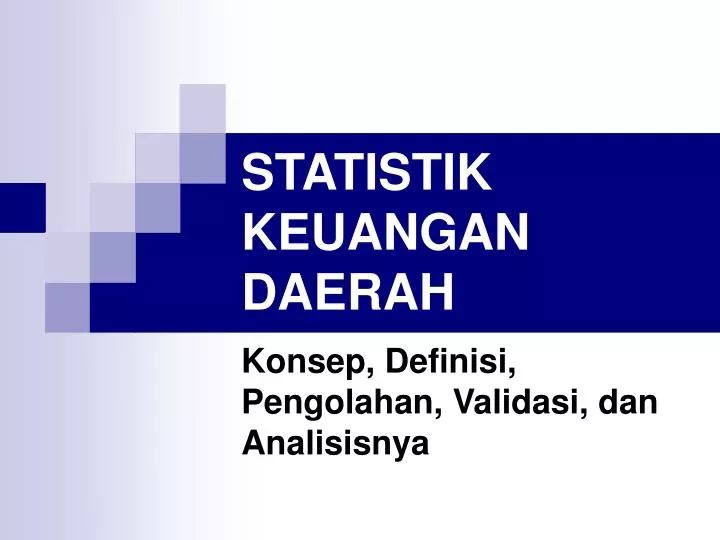 statistik keuangan daerah