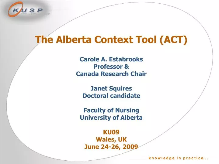 the alberta context tool act